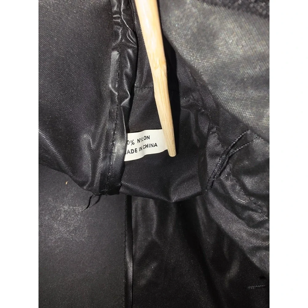 VTG Harley-Davidson Black Duffel Bag Embroidered Logo Motorcycle Travel‎ Pockets